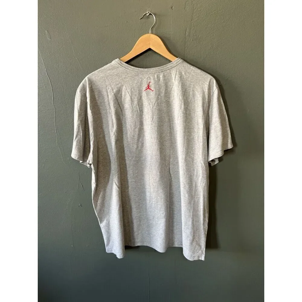 Jordan Brand Gray Short Sleeve Olympic Graphic T-shirt Size 2XL
